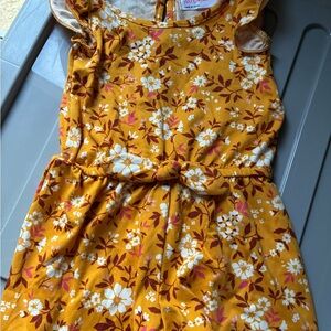 Floral Yellow Sleeveless Romper 6-9 months